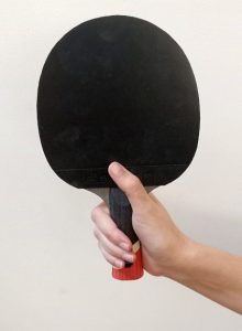Deep shakehand ping pong paddle grip